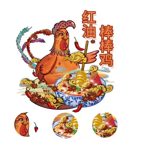 中华美食-红油棒棒鸡插图