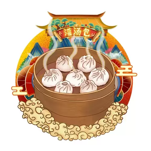 中华美食-灌汤包插图