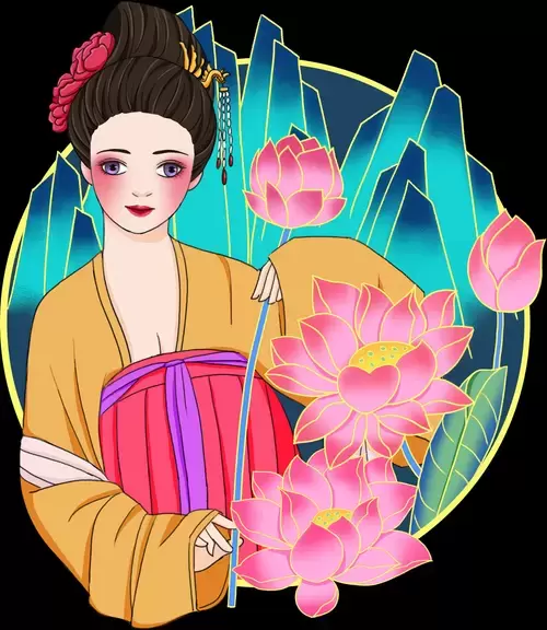 汉服女孩插图