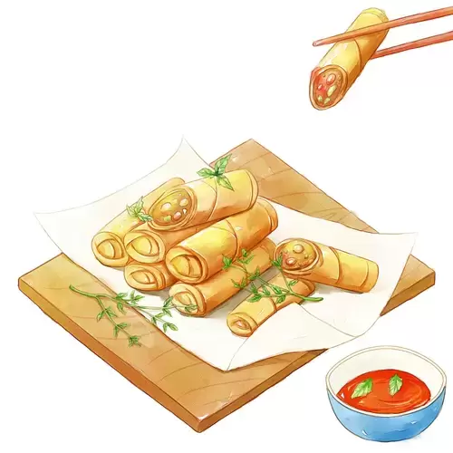中华美食-春卷插图