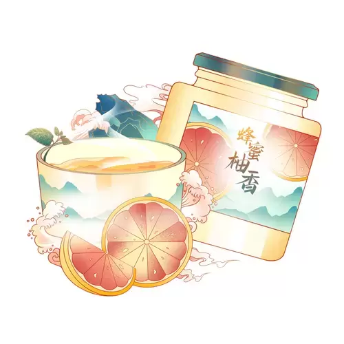 中华美食-蜂蜜柚子茶插图