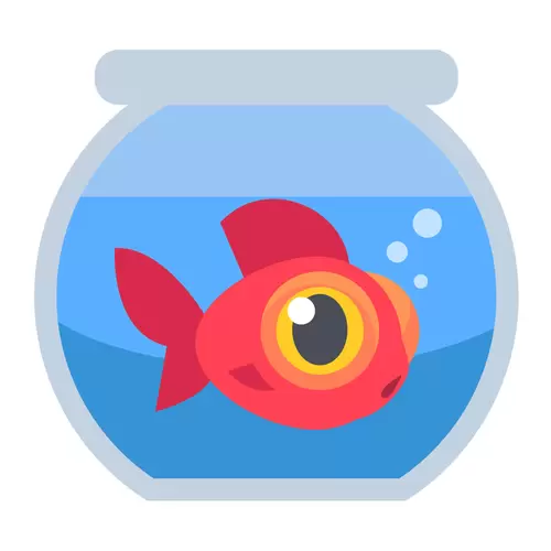 卡通动物-金鱼-水里游插图