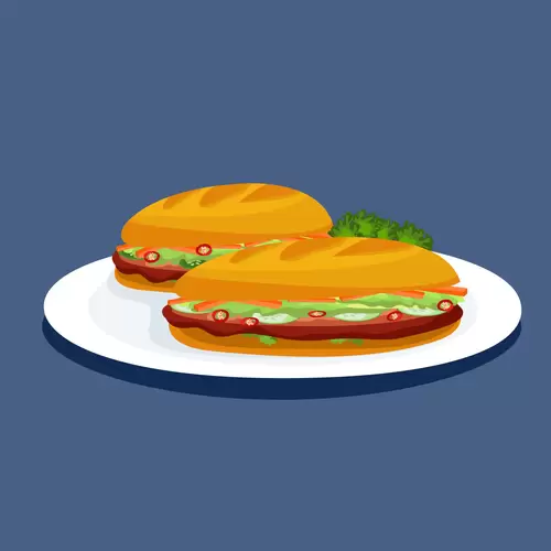 各地美食-汉堡插图