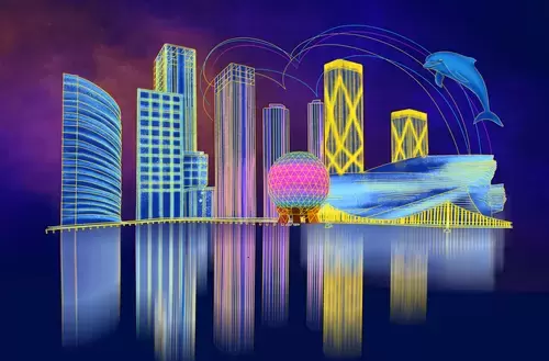 中国城市插图
