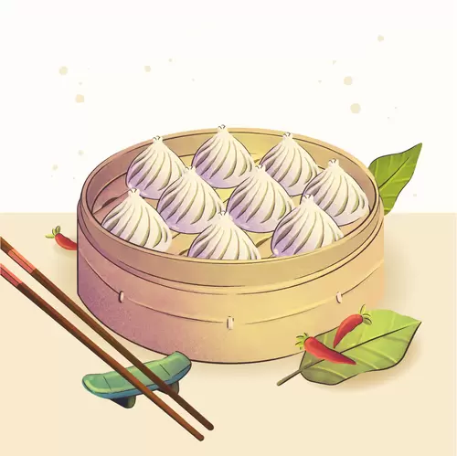 各地美食-包子插图