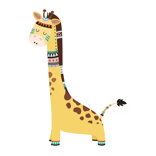 森林动物-长颈鹿插图