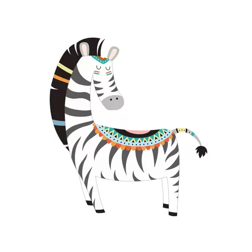 森林动物-斑马插图