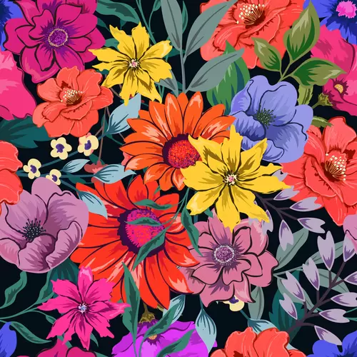 花卉图案插图