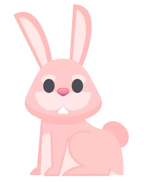 卡通动物-兔子插图