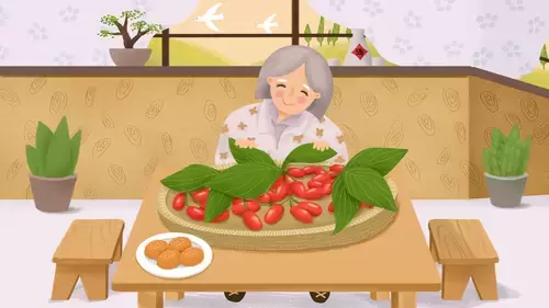 重阳节-慈祥的奶奶插图