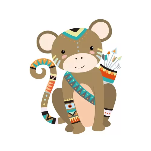 森林动物-猴子插图