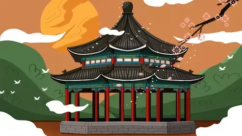 中国古建-古亭插图