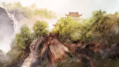 中国古建-山谷楼阁插图