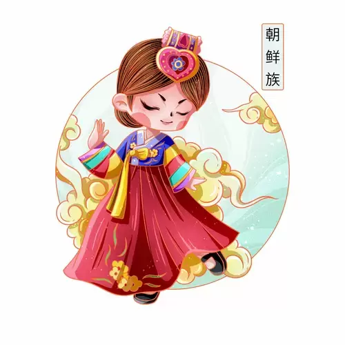 中国56个民族服饰-朝鲜族插图