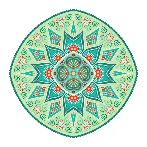 民族服饰图案插图