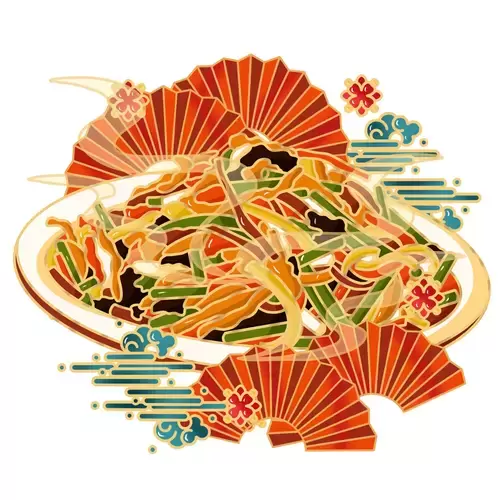 中华美食-炒三丝插图