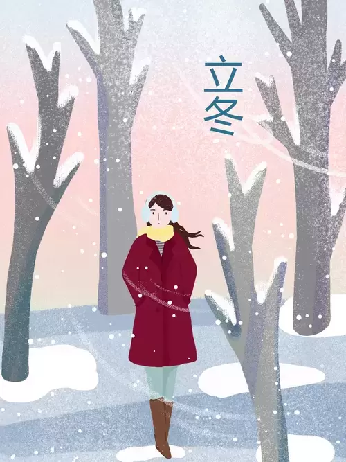 立冬-风雪中的行走插图