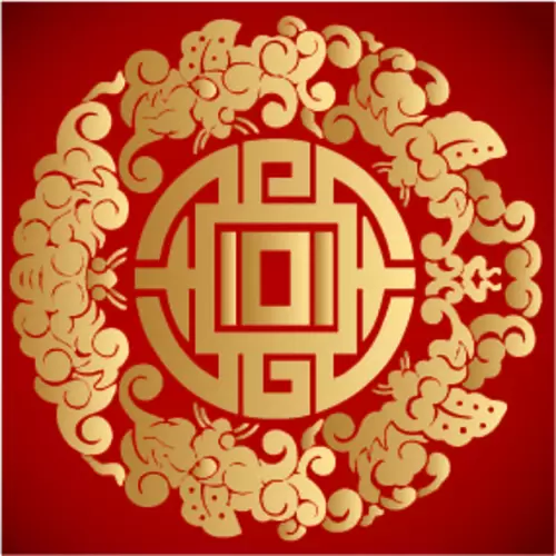 汉字图案插图