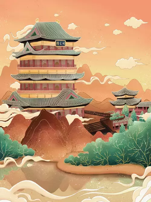 中国著名古建筑-滕王阁插图