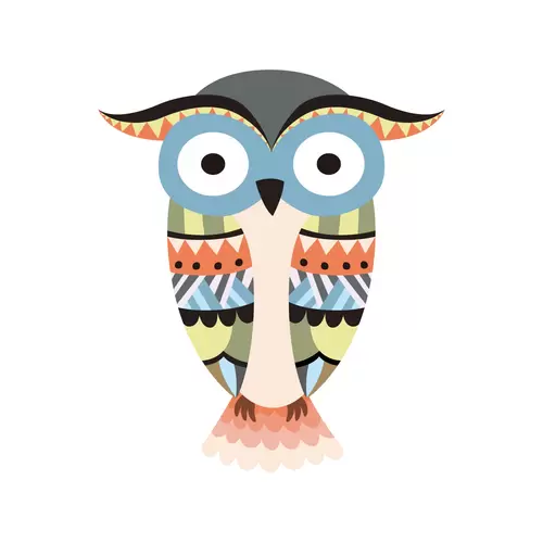 森林动物-猫头鹰插图