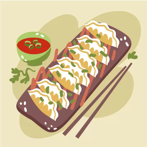 各地美食-韩式饺子插图