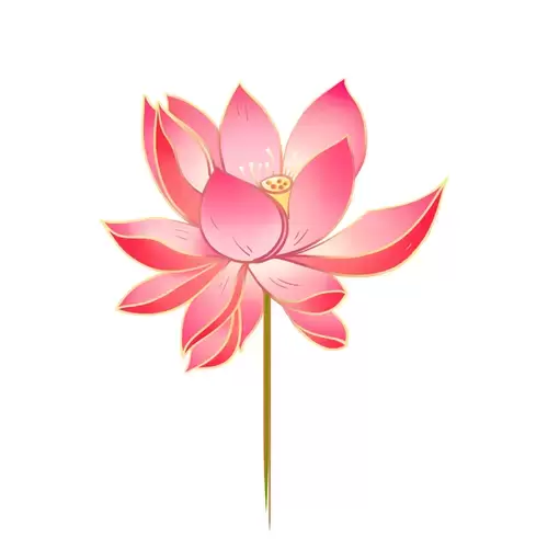 粉色荷花插图