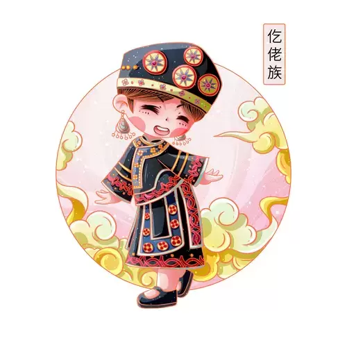 中国56个民族服饰-仡佬族插图