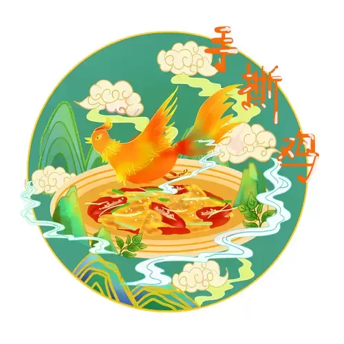 中华美食-手撕鸡插图