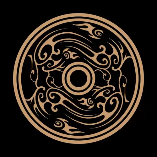中国古典圆形纹样图案插图