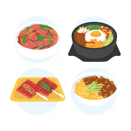 各地美食-韩式料理-泡菜-拌饭-炒年糕-炸酱面插图