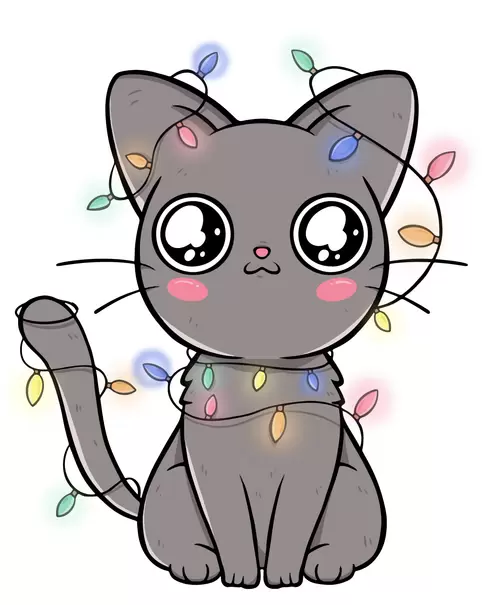 可爱猫咪插图