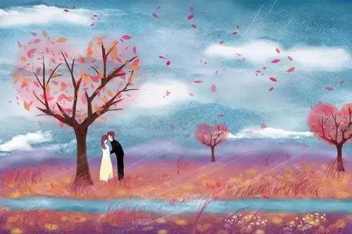 情人节-树下的浪漫回忆插图