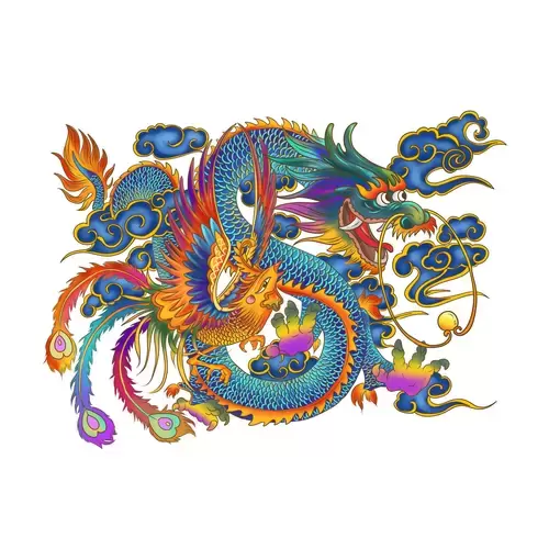 传说动物-Dragon-and-phoenix插图