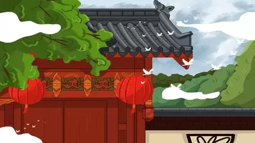中国古建-灯笼古院插图