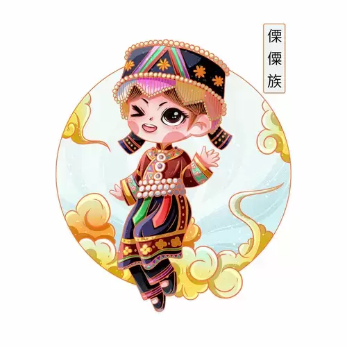 中国56个民族服饰-傈僳族插图