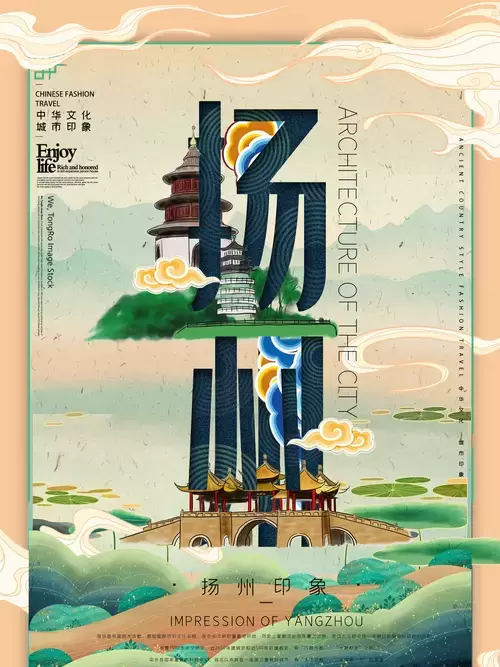 中国城市宣传海报-扬州插图