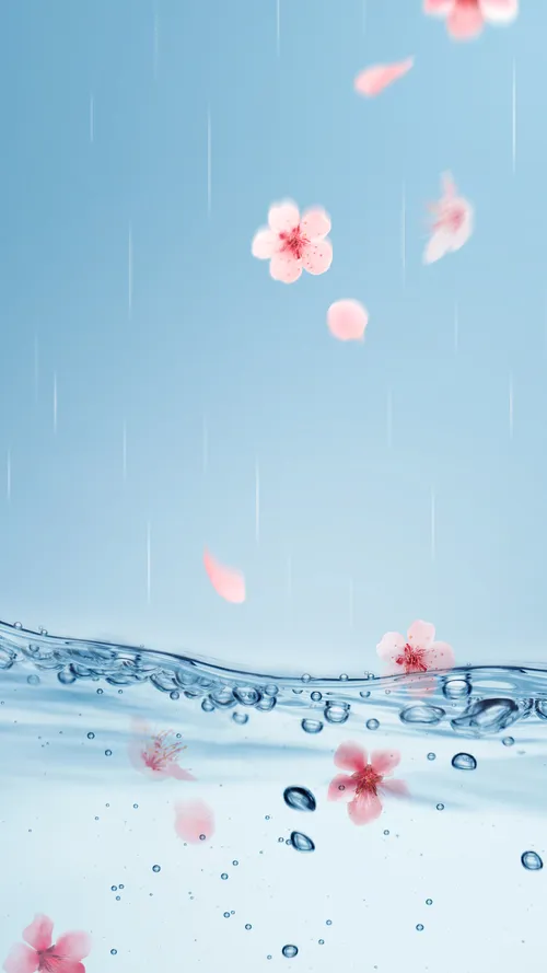 花瓣雨4K高清壁纸