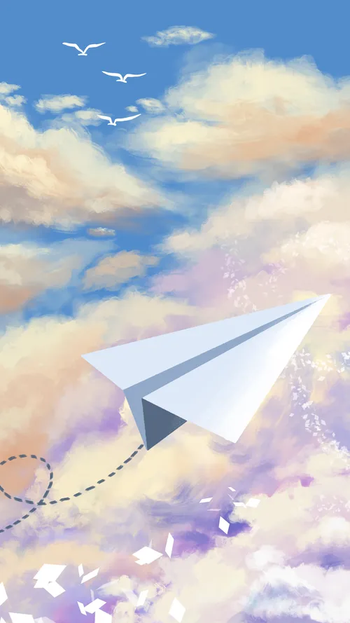 纸飞机4K高清壁纸